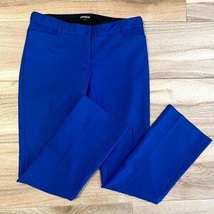 EXPRESS Solid Blue Columnist Trousers Size 10